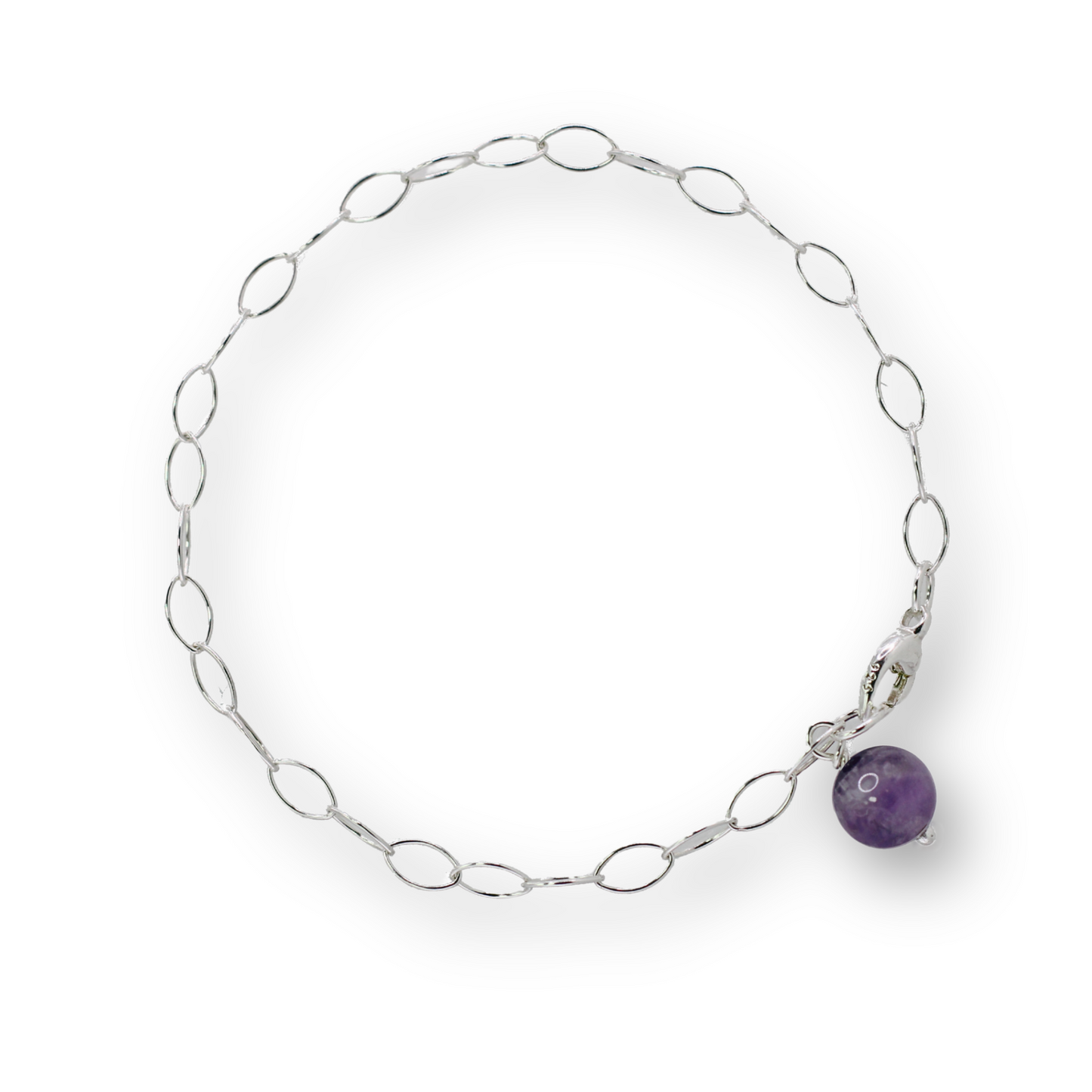Amethyst Drop Bracelet