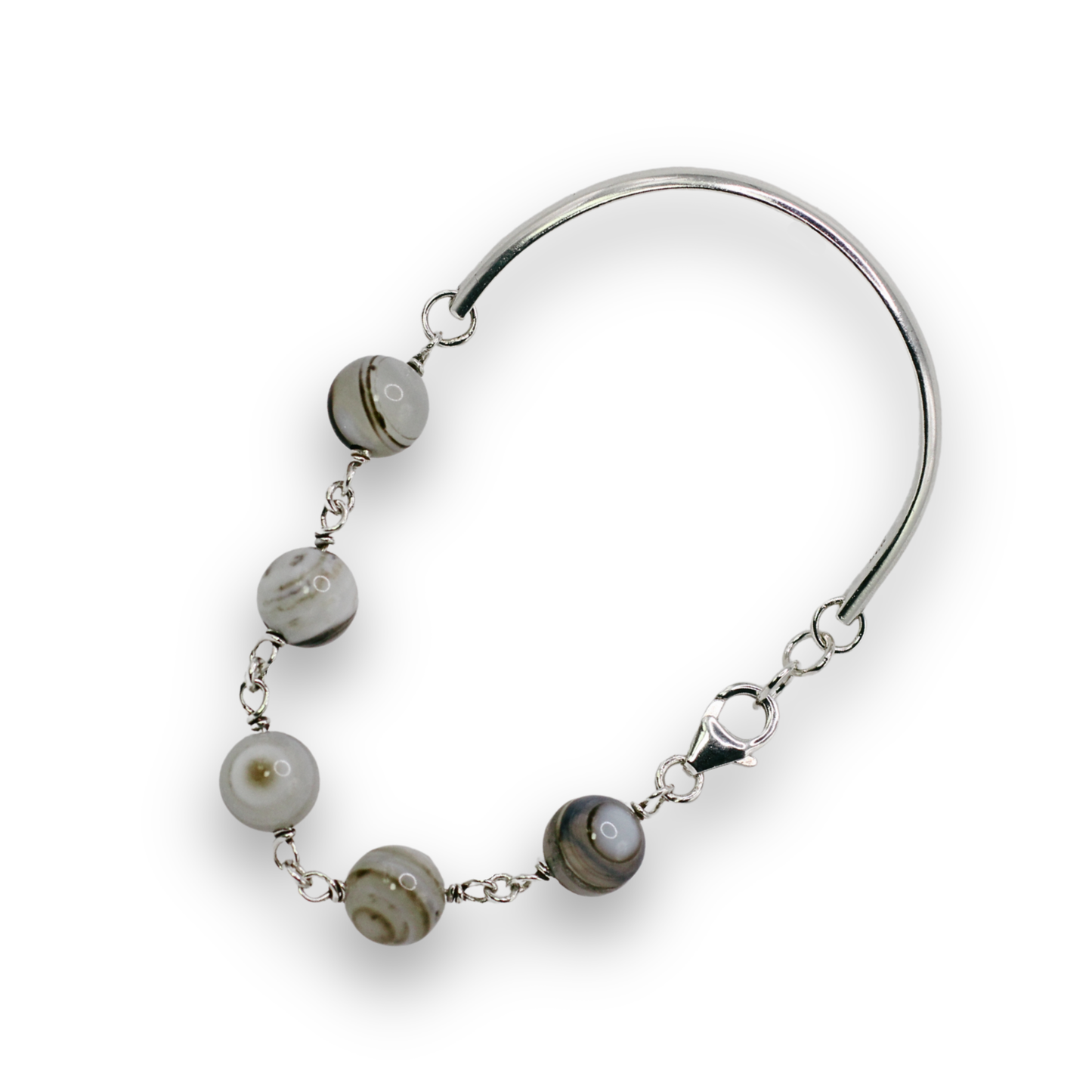 Banded Agate Cuff Bracelet