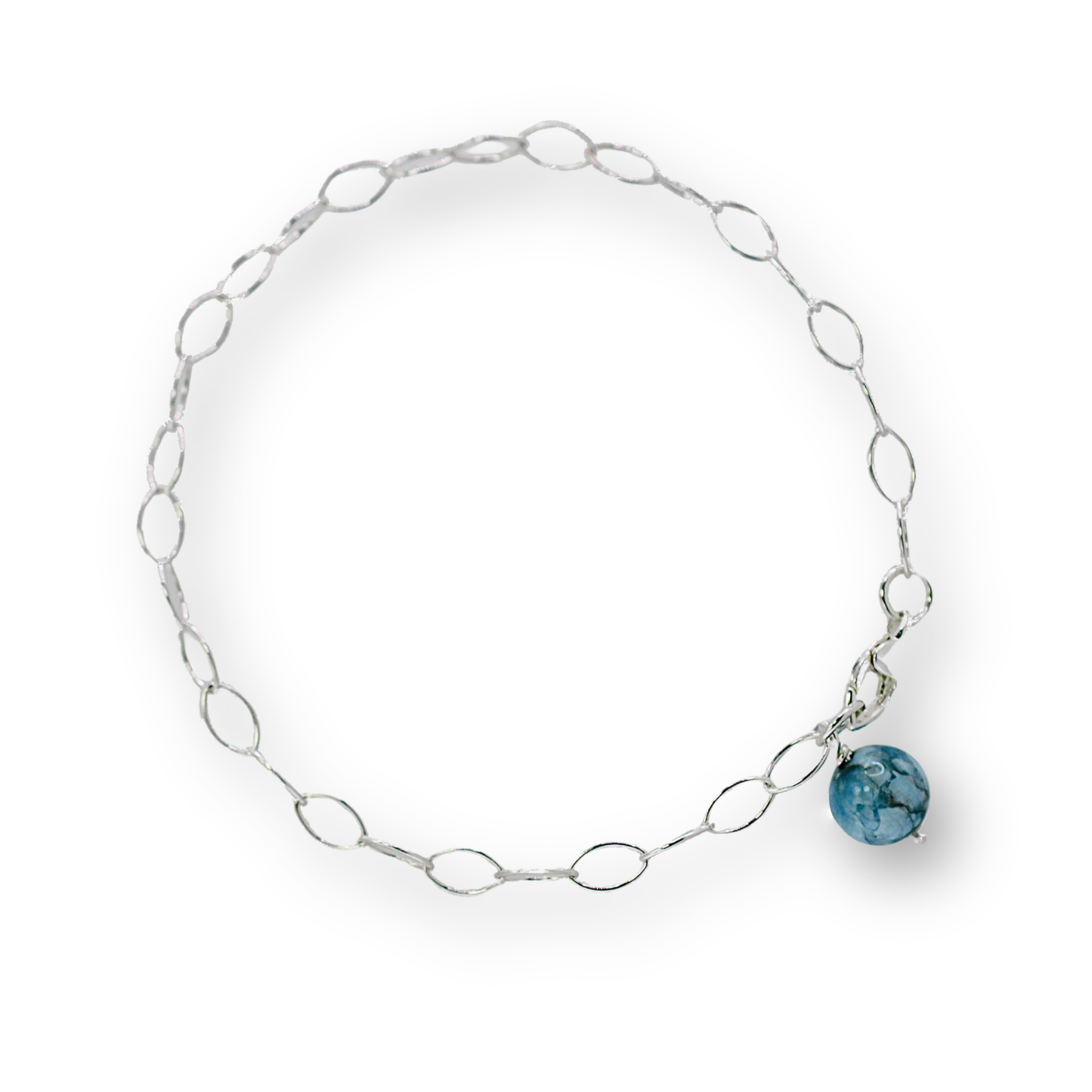 Blue Apatite Drop Bracelet