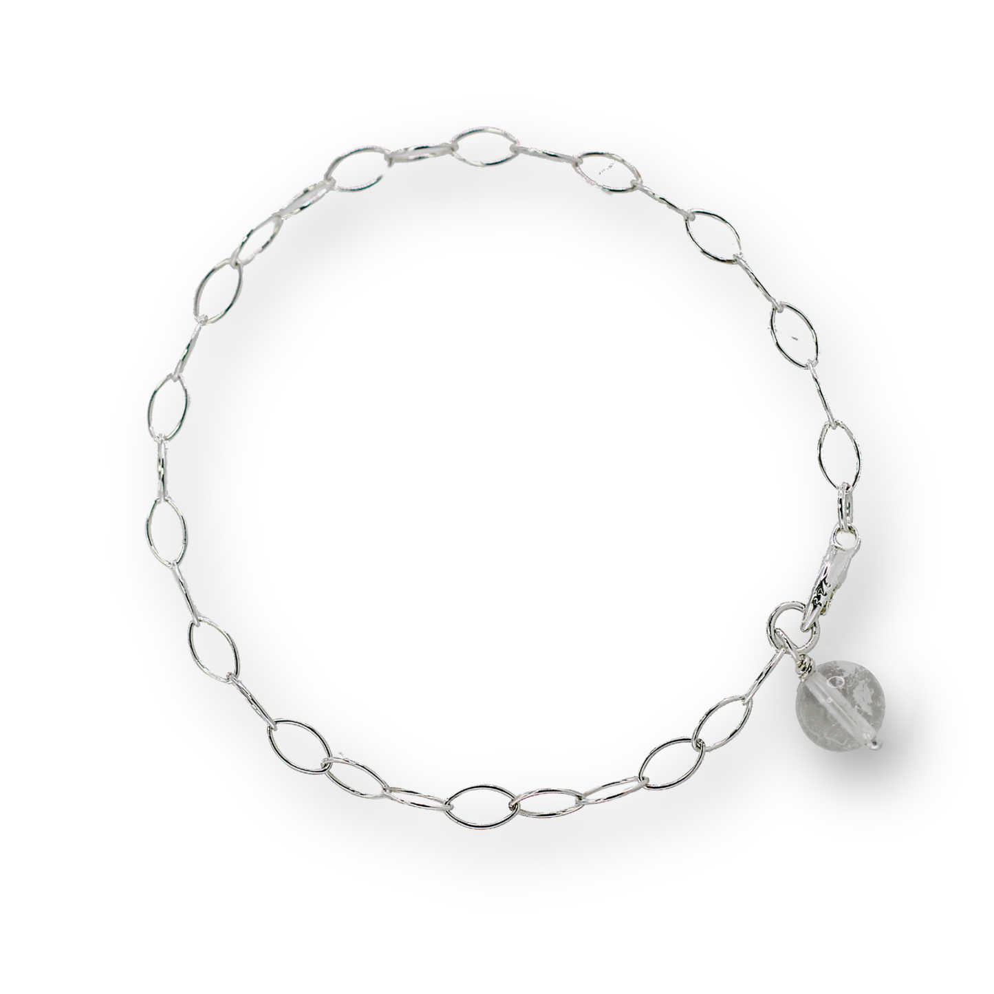 Clear Quartz Drop Bracelet
