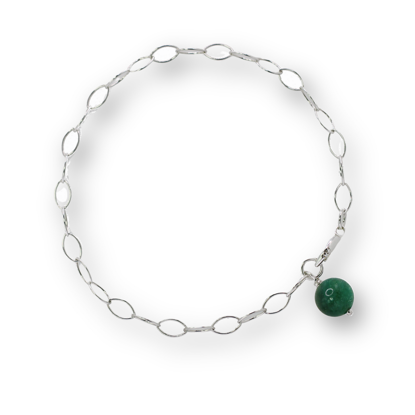 Mica Fuchsite Drop Bracelet