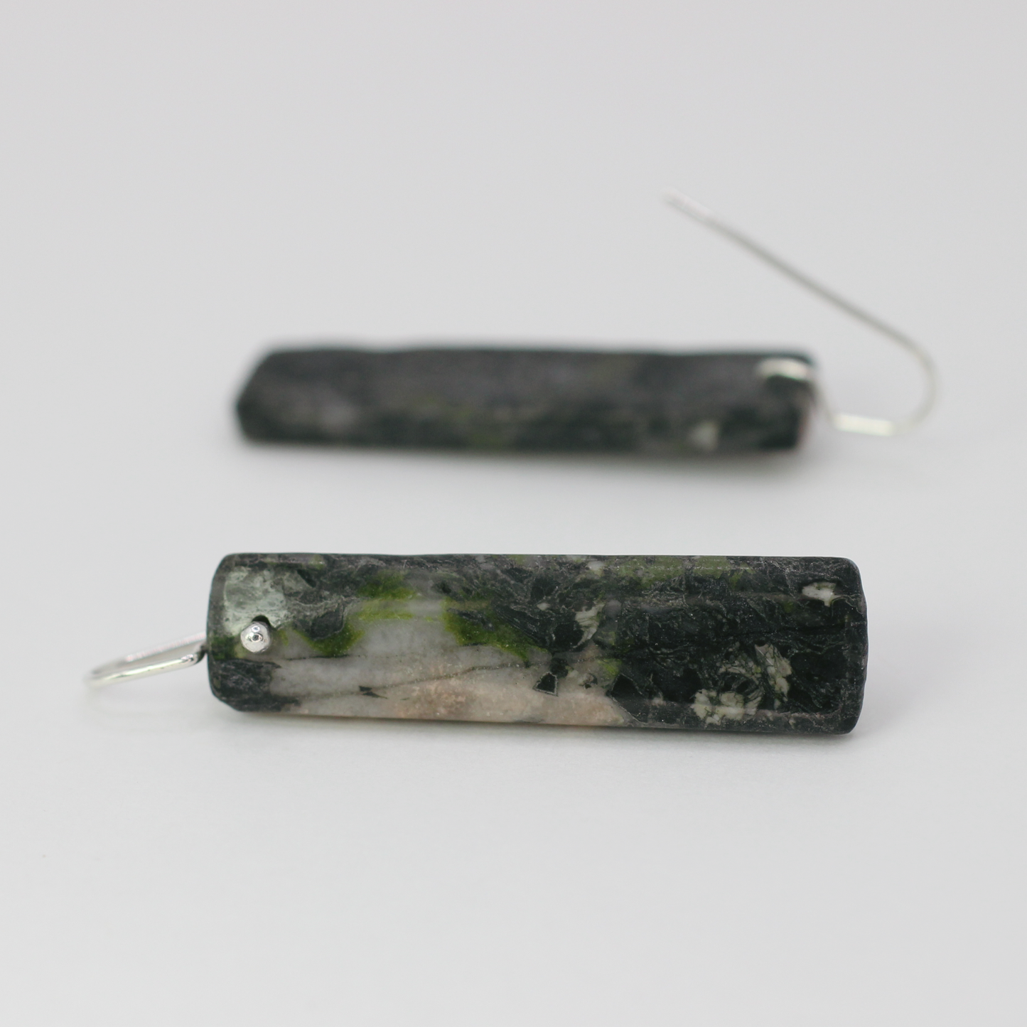 Cherry blossom jasper pillar earrings