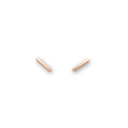 Bar Ear Studs, Bronze