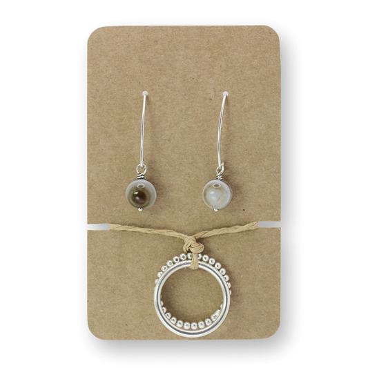 Banded Agate Ring Bundle