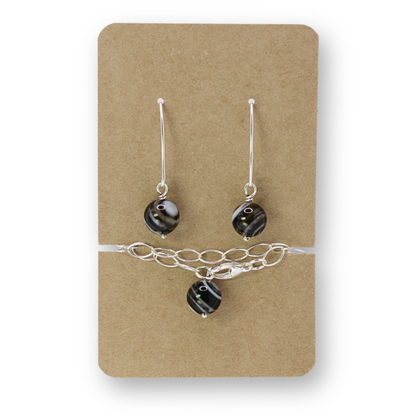 Black Agate Bracelet Bundle