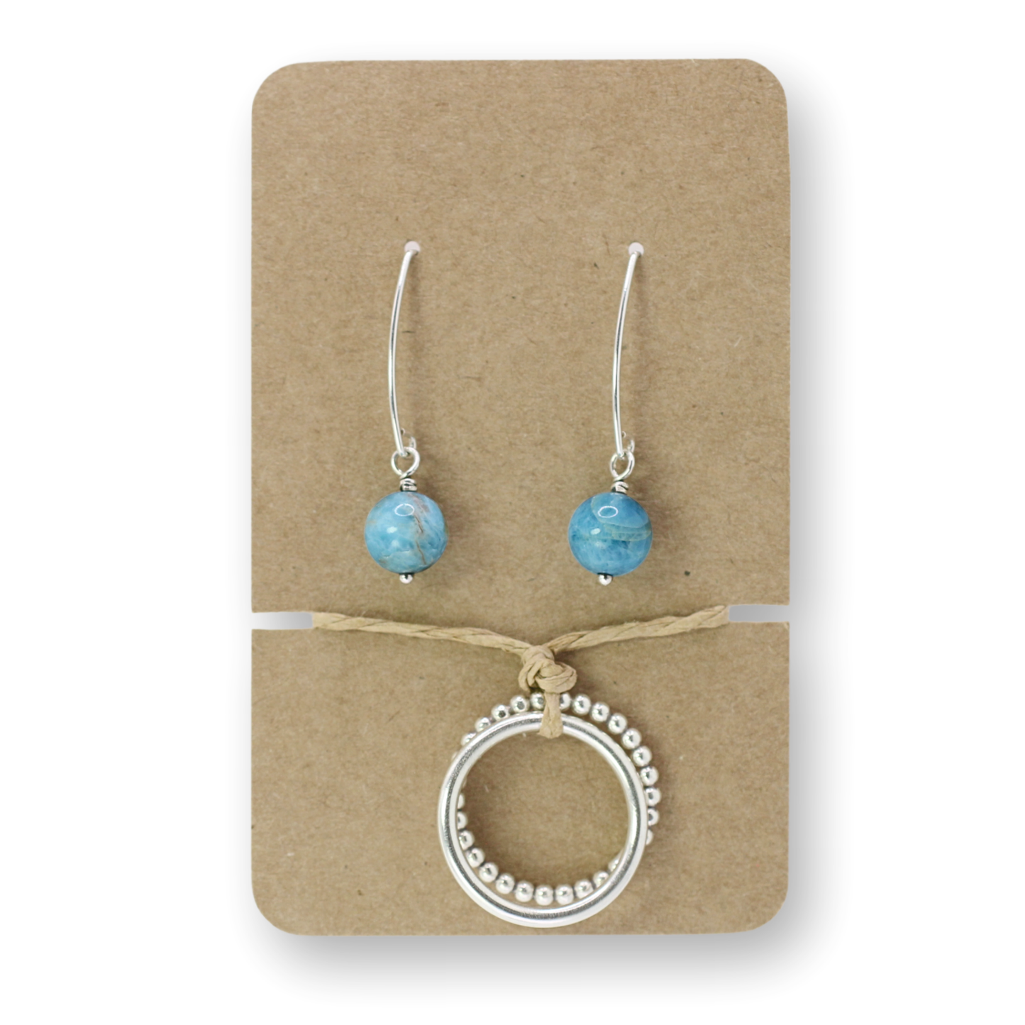 Blue Apatite Ring Bundle