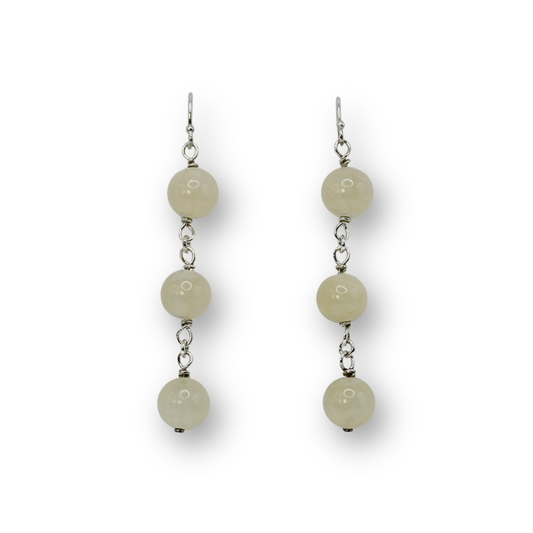 Honey Calcite Chain Earrings