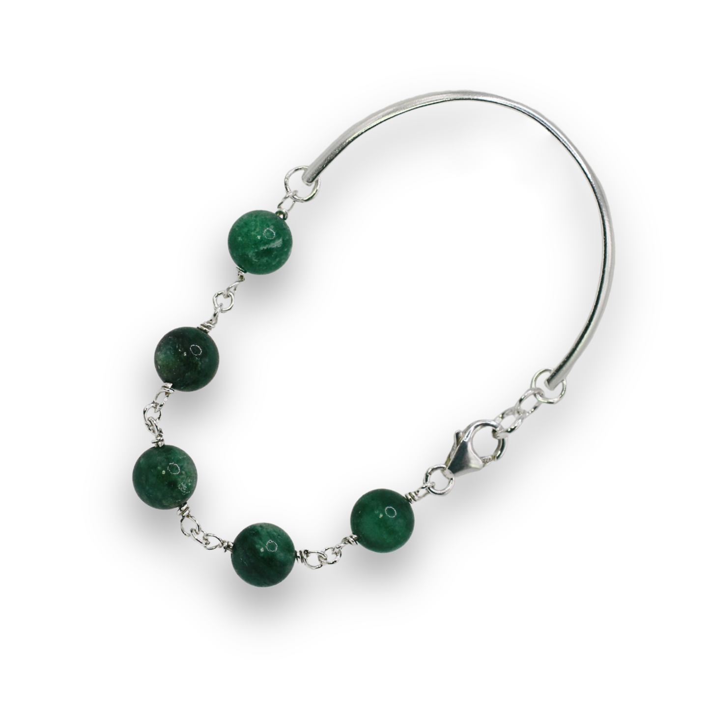 Mica Fuchsite Cuff Bracelet