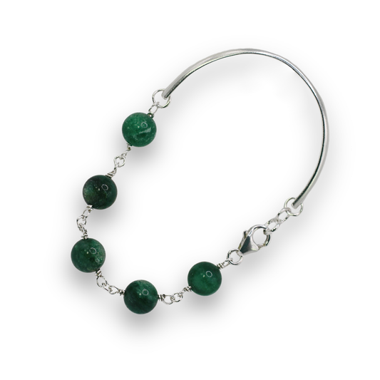 Mica Fuchsite Cuff Bracelet