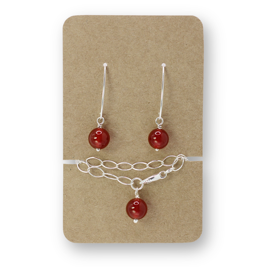 Red Agate Bracelet Bundle