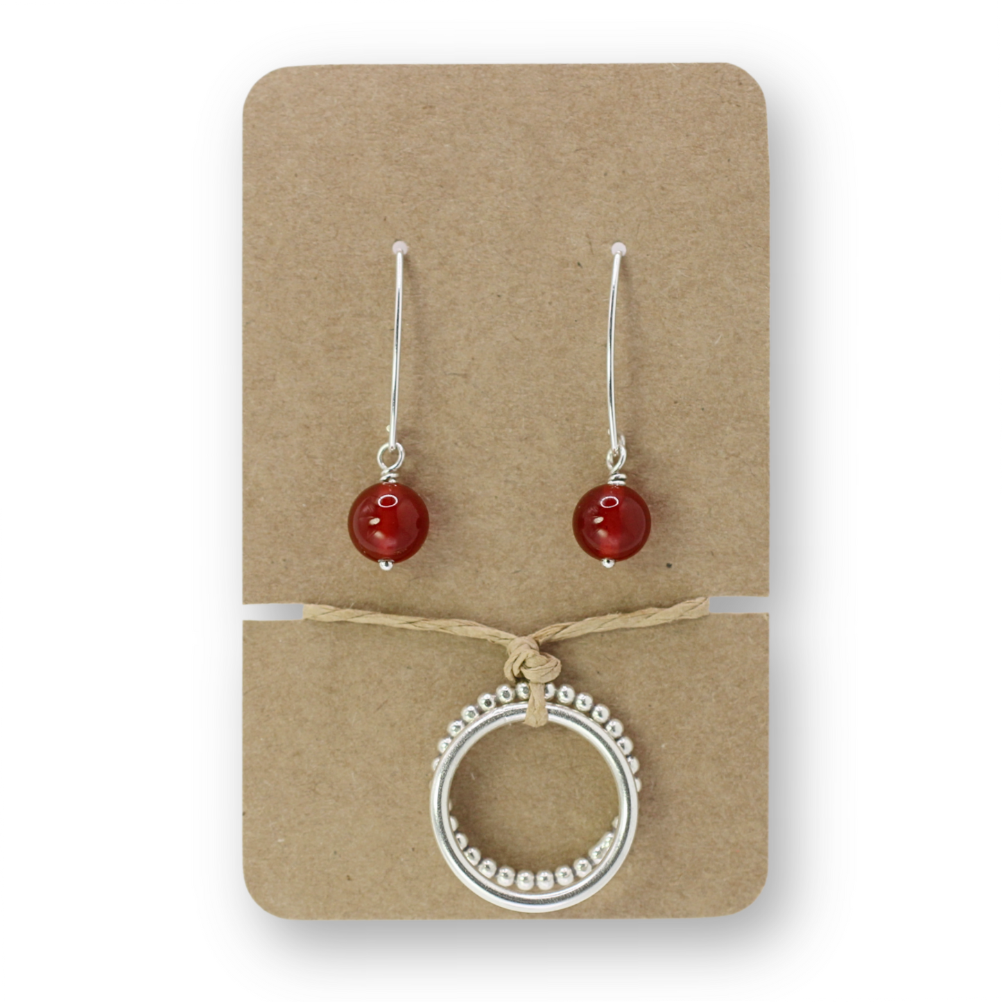 Red Agate Ring Bundle