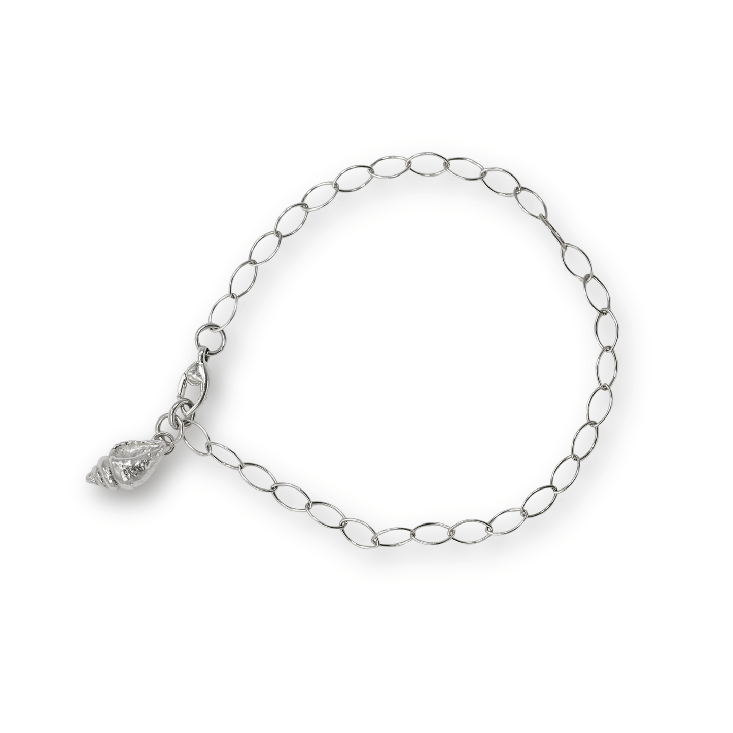 Conch Shell Marquise Charm Bracelet