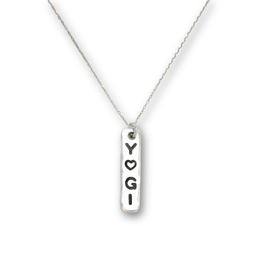 Yogi charm necklace