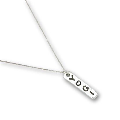 Yogi charm necklace